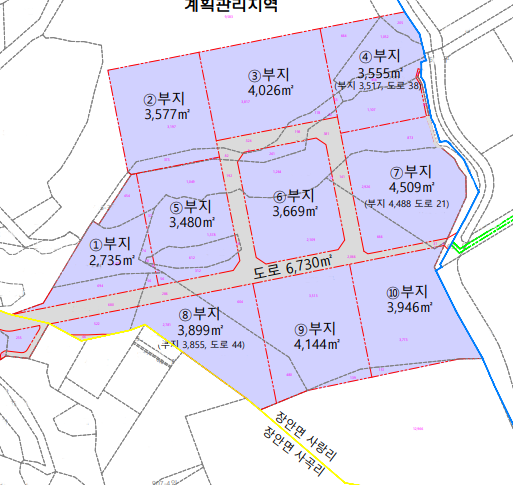 경기 화성만세구 장안면 사랑리 화성 장안면 사랑리 진입로 좋은 공장 부지 매매: 공장 426평 건축 가능 매매 매물번호 10076 사진 3